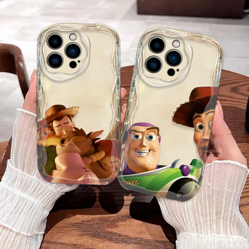 Disney Toy Story Cover For Apple iPhone 15 14 13 12 11 Pro X XR XS Max Plus 8 7 Plus SE Wave Oil Phone Case