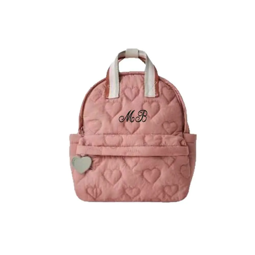 Custom High-Quality Heart-Shaped Bag,Casual Backpack, Kindergarten Bag, Handbag,Embroidered Unique Christmas Gift Bag,With Name