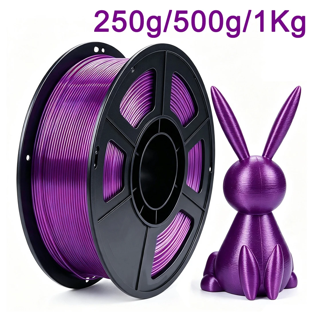PETG Filament Transparent Purple 3D Printer Filament 250g 500g 1Kg 3D Printer Material Transparent Purple PETG 1.75mm