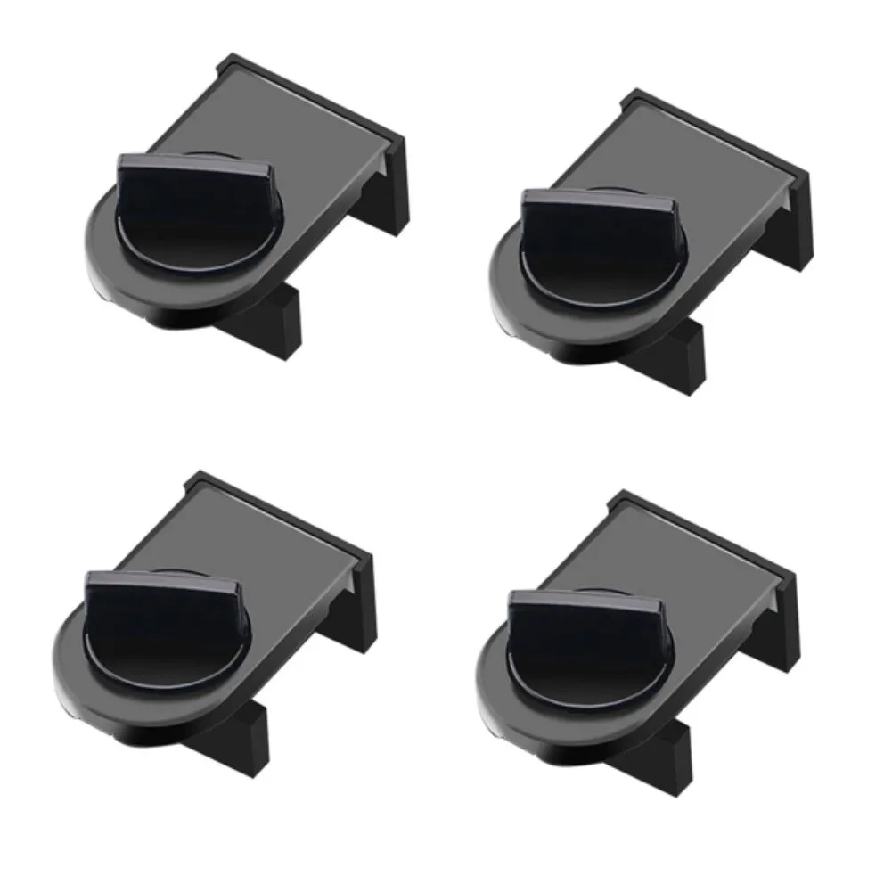4 No-Drill Sliding Door Lock Safety Window Lock With Anti-Fall Feature For Home Window Anti-Theft Safety Latch