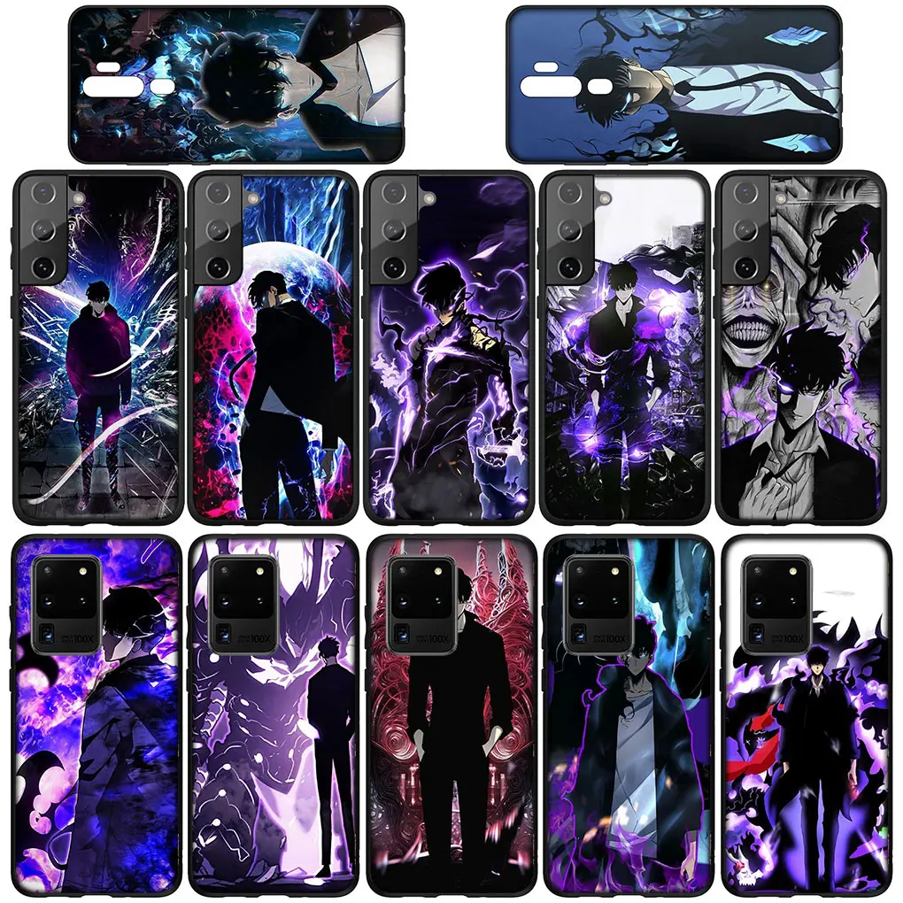 Solo Leveling Jin woo Arise Sung Jinwoo Phone Case for Samsung Galaxy S24 S23 Fe Ultra Plus A55 A35 A24 A25 A15 A05 M55 M15