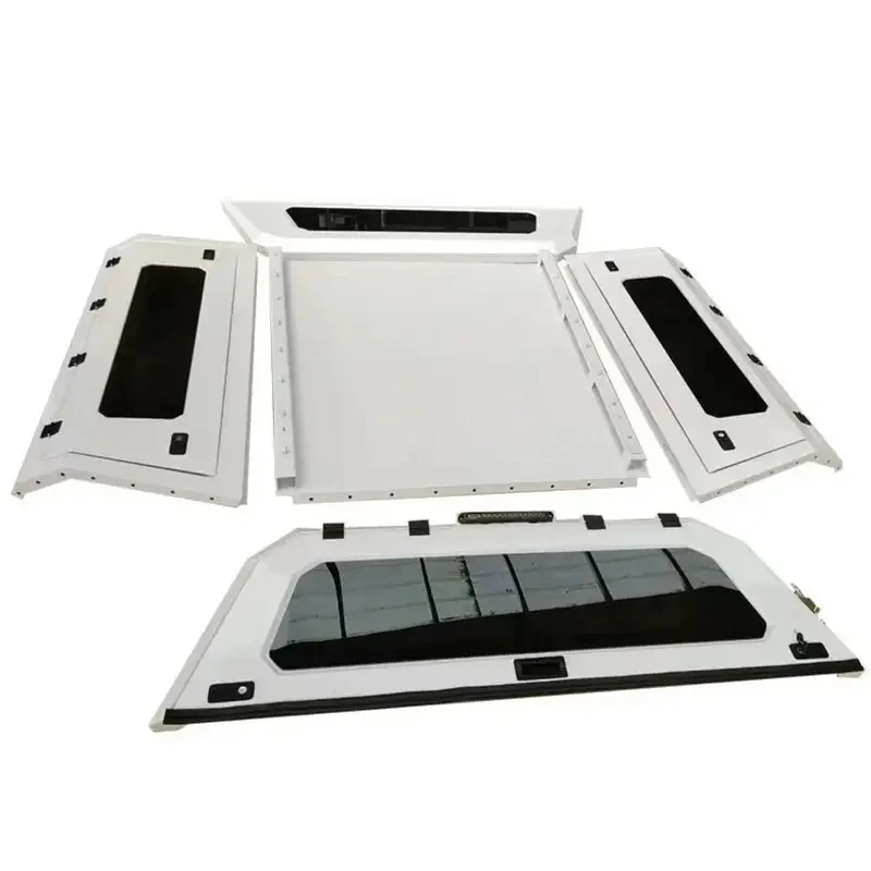 PrimeSelect 4X4 Offroad Pickup Truck Aluminum Waterproof Hardtop Canopy Fit Ranger Wildtrak Tacoma White Color