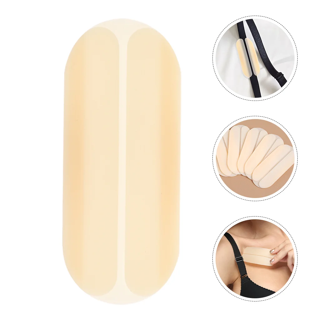 Almofadas de sutiã com alça de ombro invisível, 4 unidades, silicone para bolsa, suprimentos, gel de sílica, almofada feminina