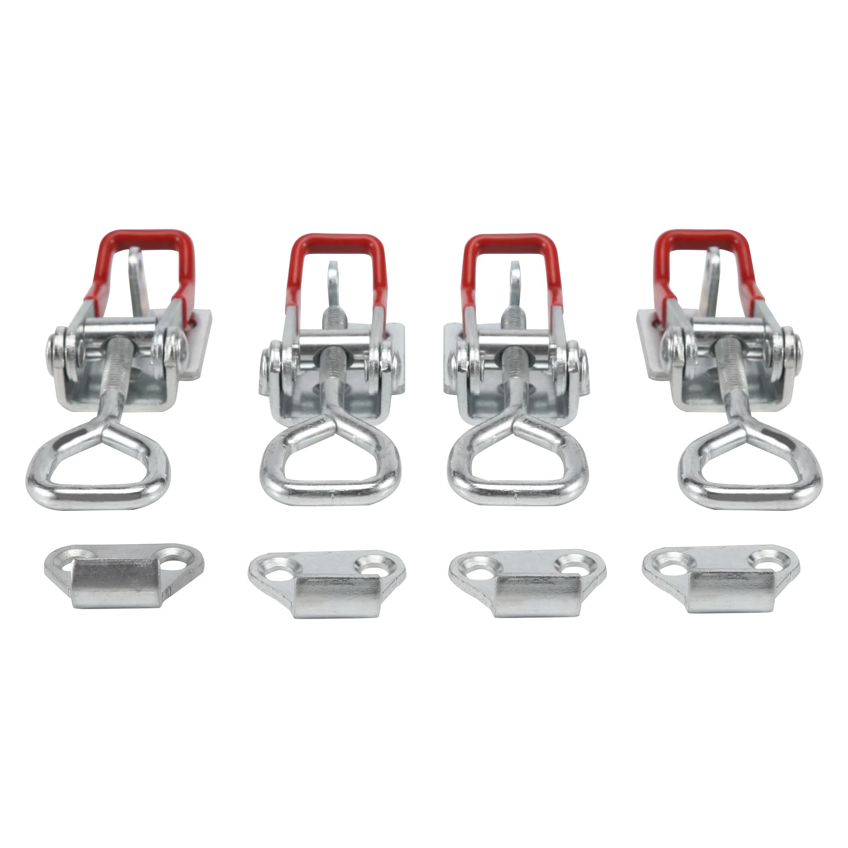 4Pcs GH-4002 Adjustable Toggle Clamp 550 Lbs Holding Capacity Toggle Latch Hasp Clamp Lockable Quick Release Pull Latch