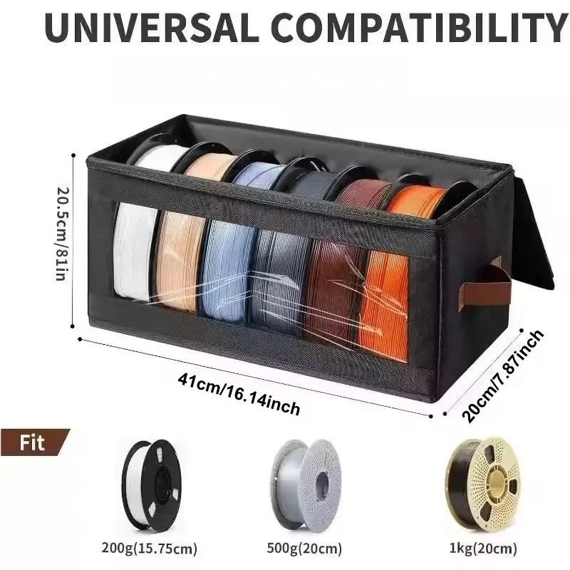 1/3PCS Filament Storage Bag 3D Printer Filament Storage Containers 3D Printing Accessories Holder Rack for Home Office Workshop