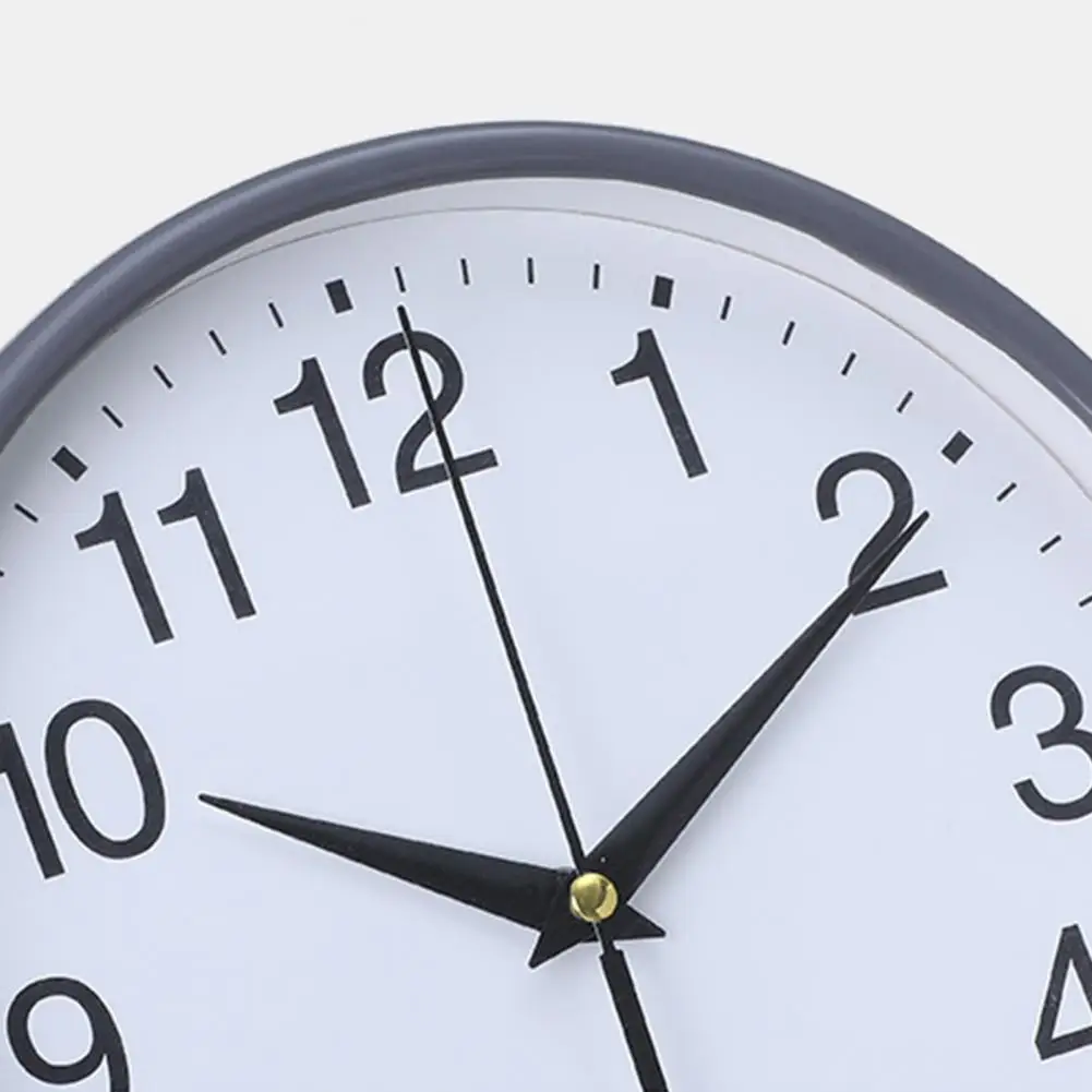 Modern Wall Clock Round Wall Clock High-precision Quartz Timepiece Easy-to-read Non-ticking Battery Operated Home Decor