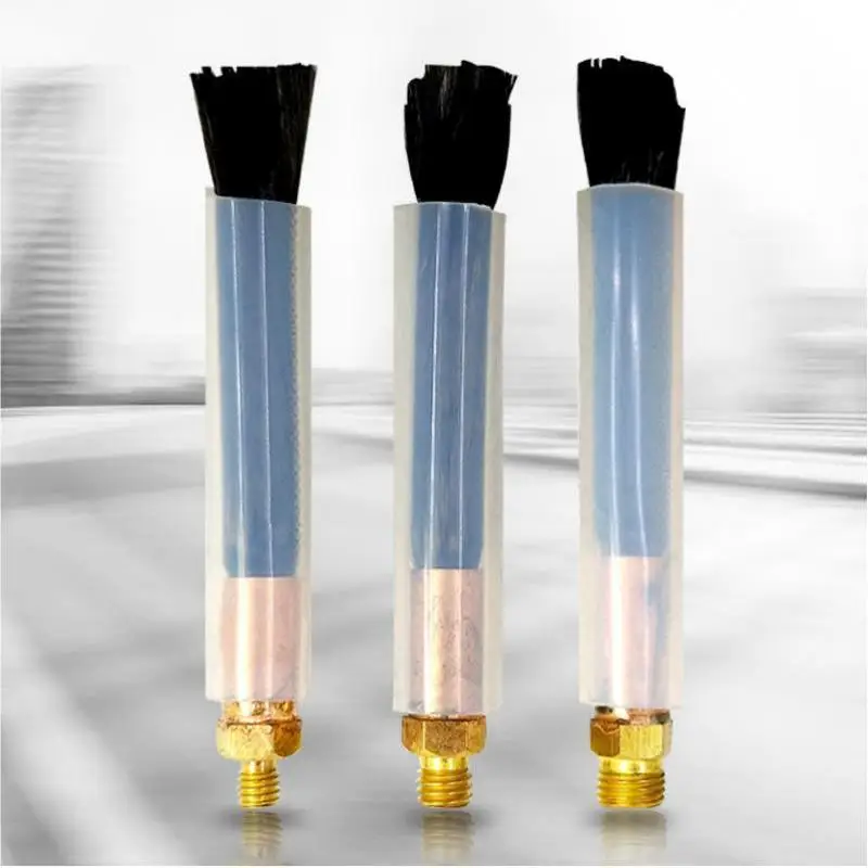 M6 M8 M10 Weld Seam Pickling Brush Copper Head Heat Resistant Cover TIG Weld Cleaning Tool Acid Resistant Carbon Fiber