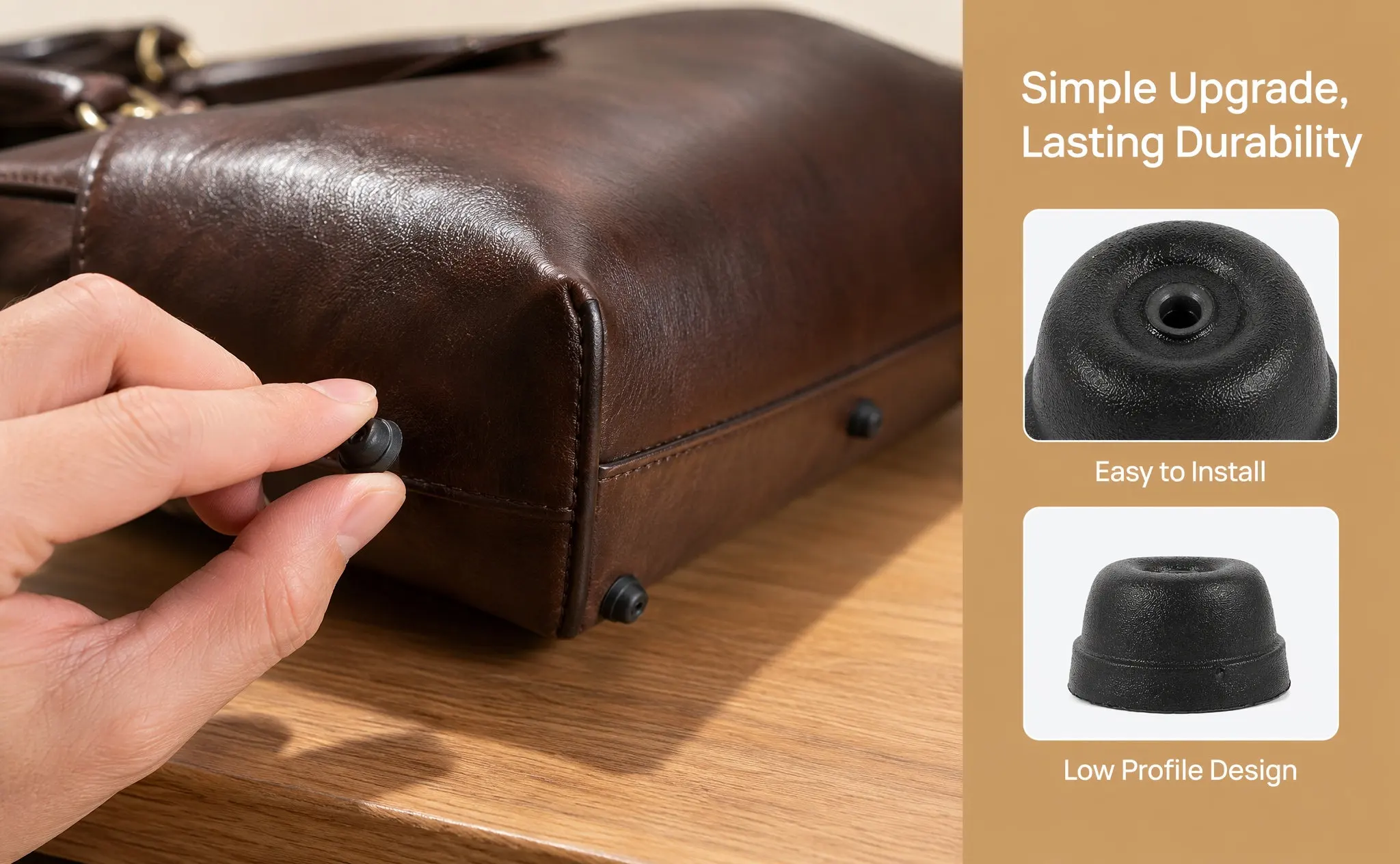 15Pcs Plastic Luggage Feet Pads Replacement Suitcase Bottom Supports Bag Stand Stabilizer Feet for Backpacks Stationery Bags
