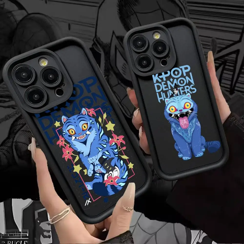

Phone Case for iPhone 17 16e 16 15 14 13 12 11 Air Pro Max Mini XR XS X 7 8 6s Plus Demon Hunter Tiger Kpop Soft TPU Back Cover