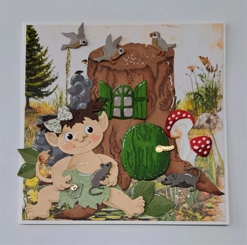 Forest Friends Leaves Metal Cutting Dies Decoration Scrapbooking DIY Paper Card Album Mould Embossing Craft Handmade