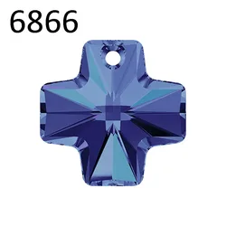 (1 piece) 100% Original Crystal from Austria 6866 Cross pendant loose beads for DIY jewelry making