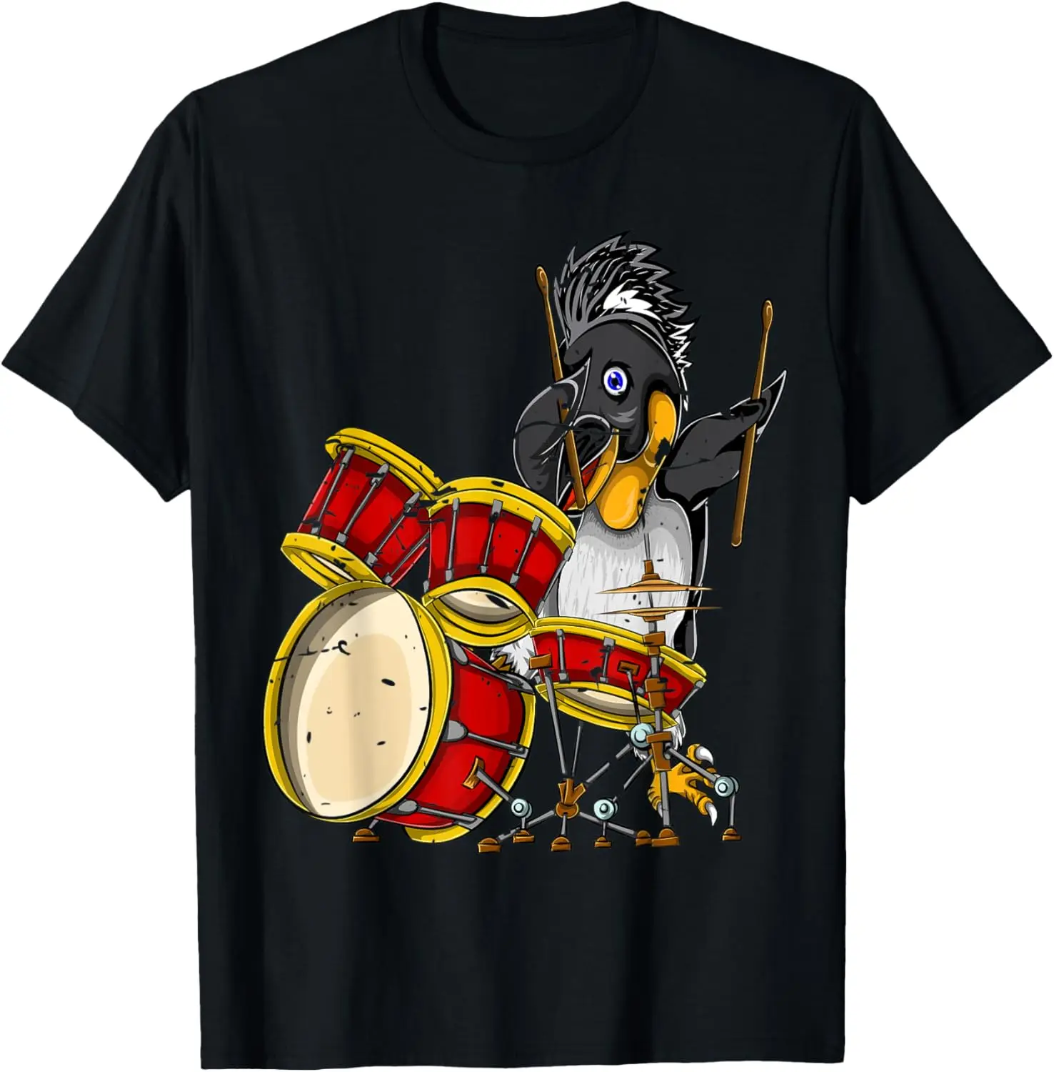 

Penguin Drums Gifts Animal Drummer Drums T-Shirt