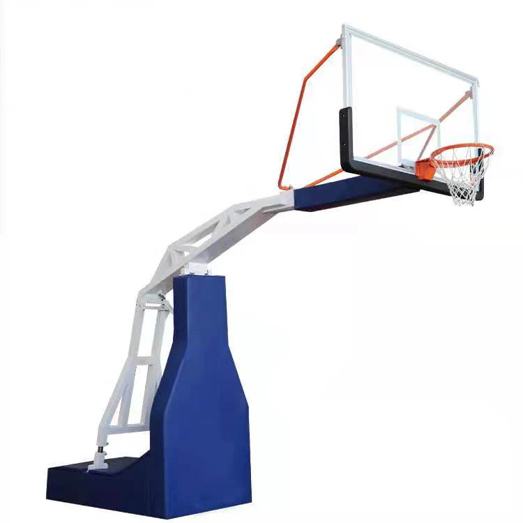 Competitive adjustable hydraulic basketball hoop ring with stand