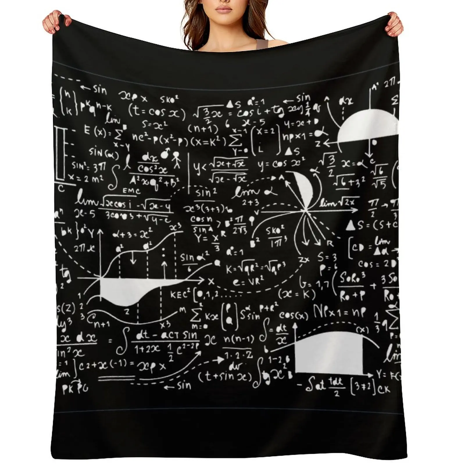 

Math formulas Throw Blanket valentine gift ideas Designers Loose bed plaid Blankets