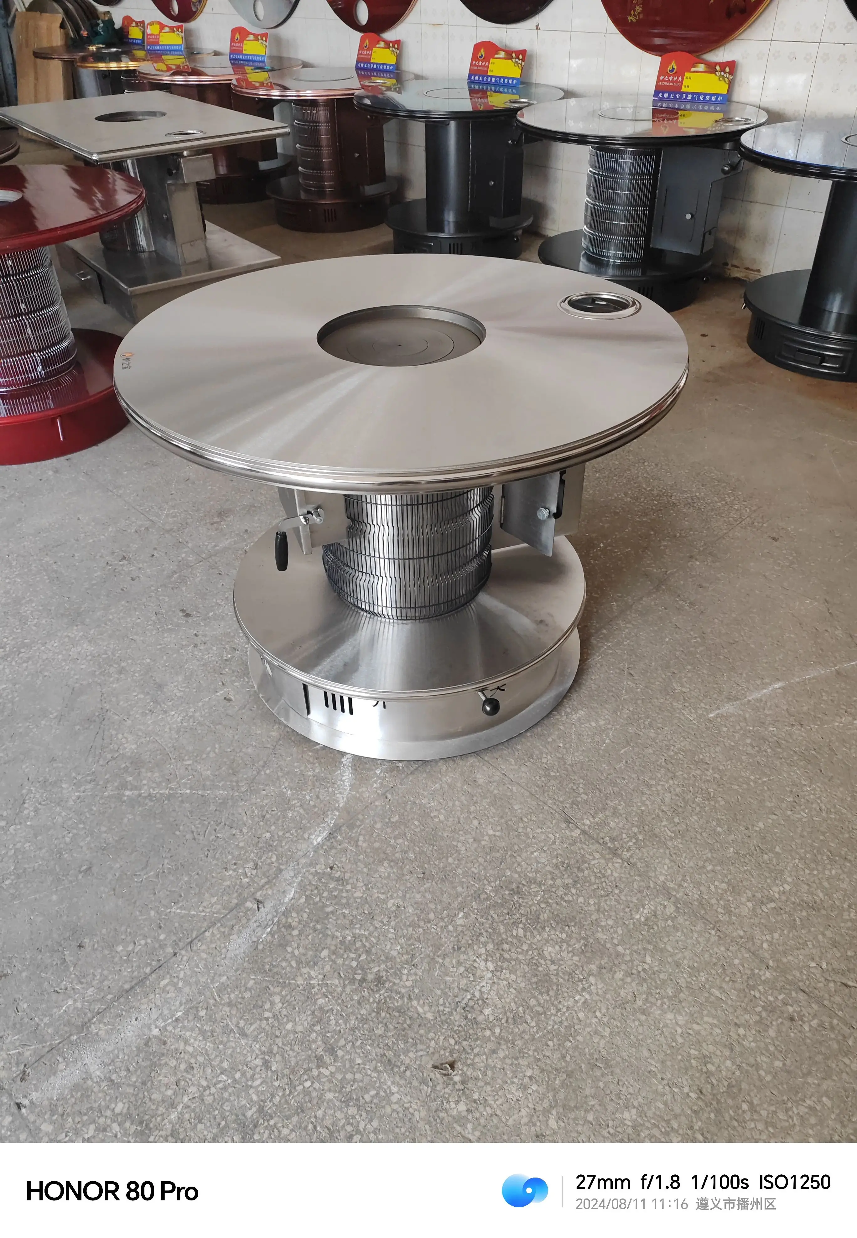 

New thickened 1 meter all stainless steel firewood and coal dual-purpose gasification return air furnace household indoor boilin