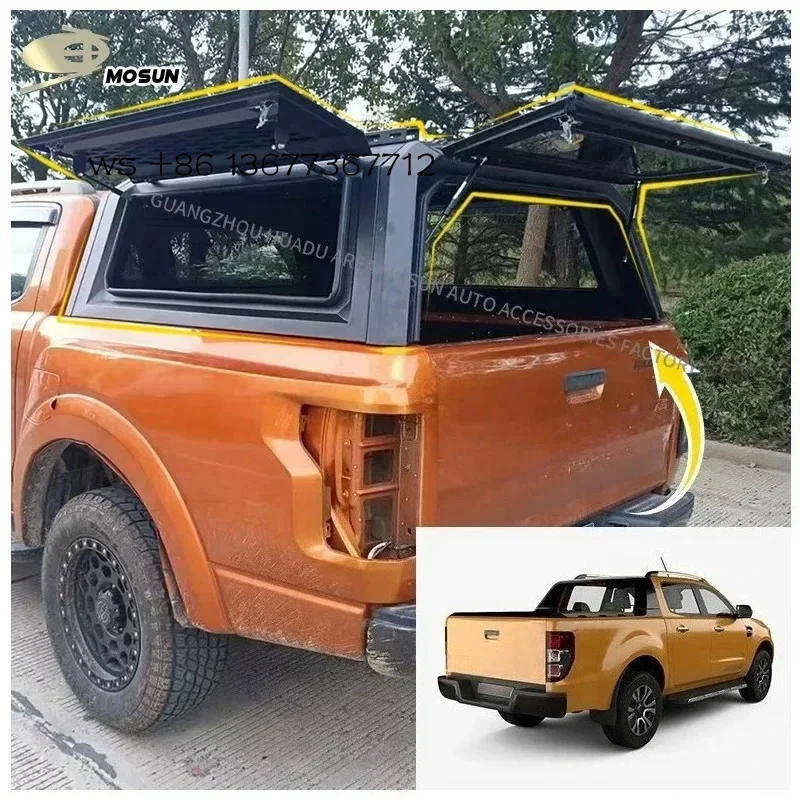 

Factory hot salesMosun Aluminum Alloy Canopy Hardtop topper camper pickup truck Hardtops For 2012-2021