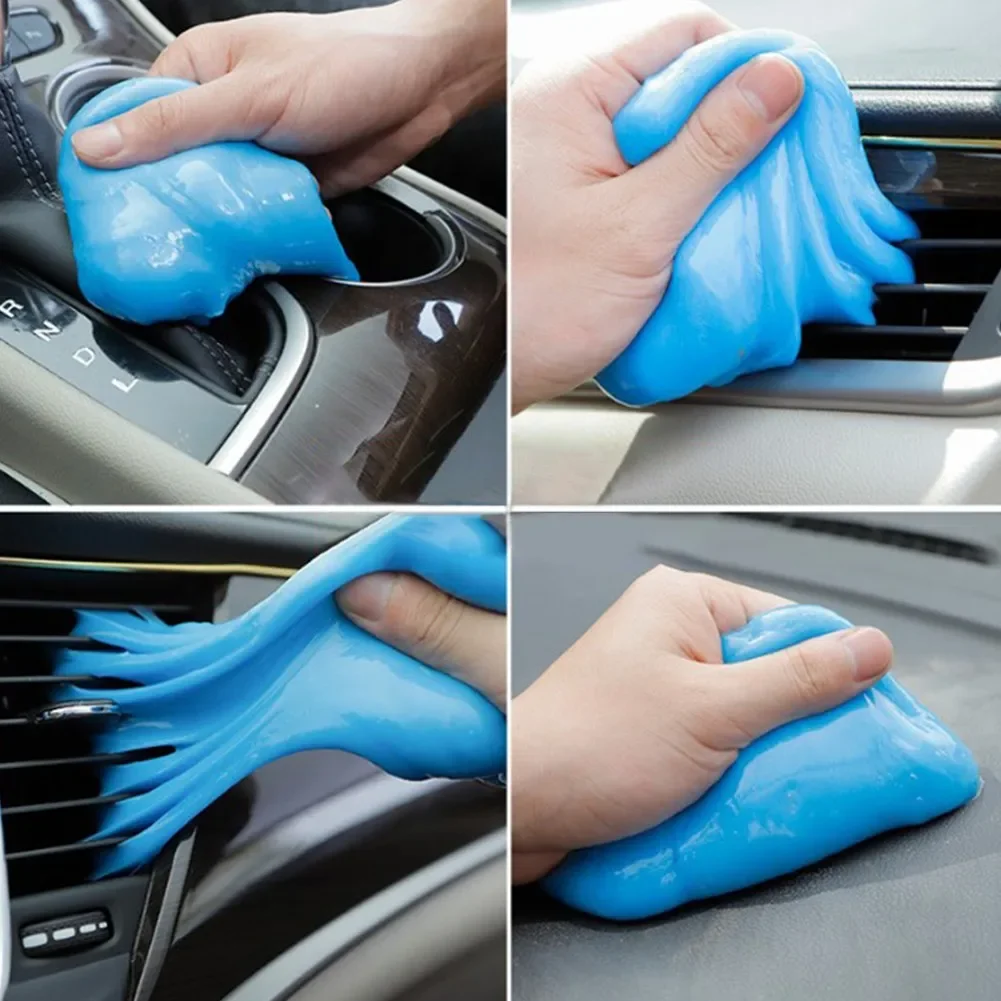 Almofada de limpeza para carro, Gel de limpeza de pó macio, Car Interior Wash Mud Tool, Slime, Random, 1 Pc, 70g