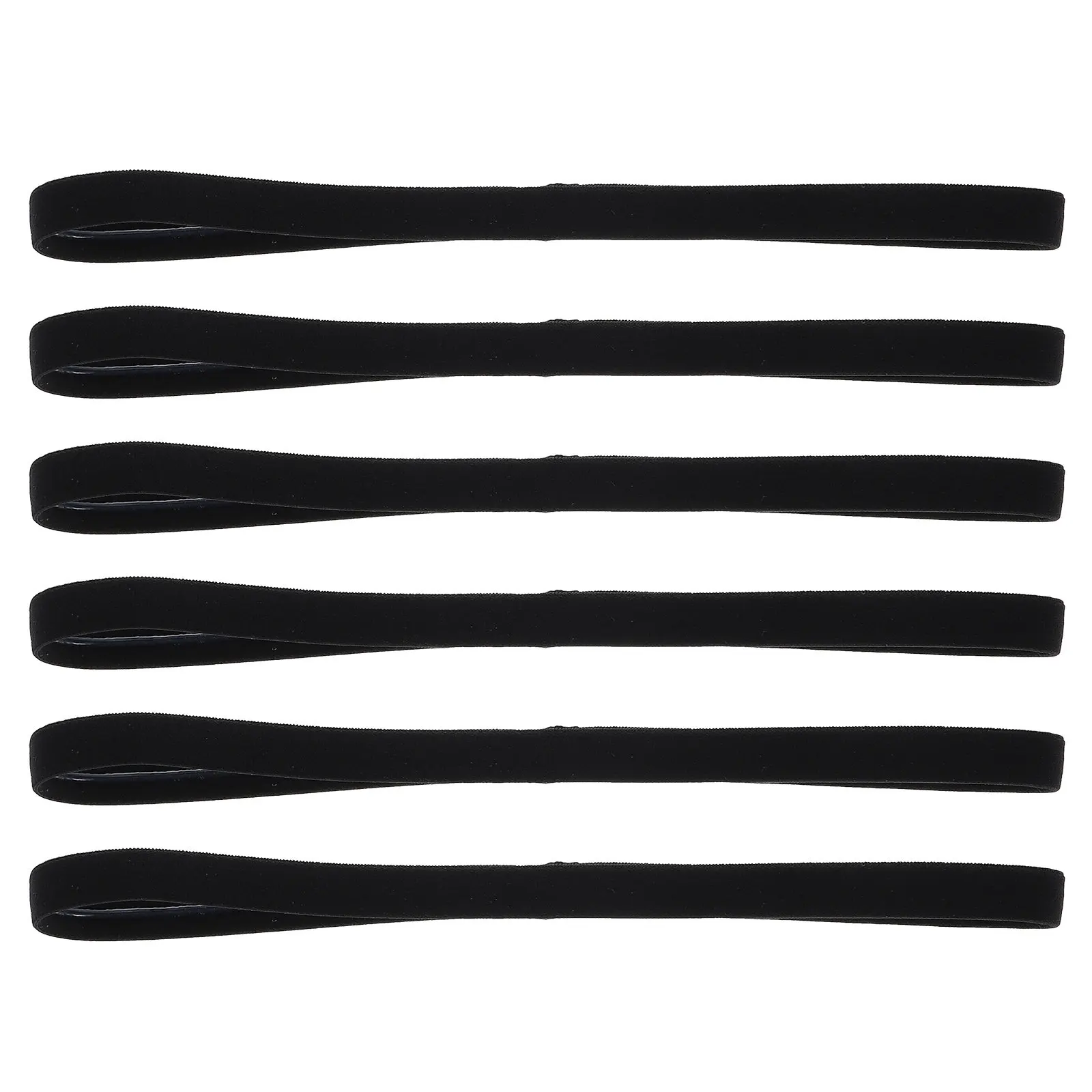 6Pcs Men Sports Headband Anti-Skid Sweatband Premium Elastic Quick-Dry Breathable Headband for Basketball Football Running