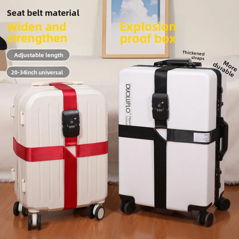 

Travel Lage Strap Cross Paing Se Fixed Che-In Baggage Protection Bule Rope Durable Bag Accories for Journey