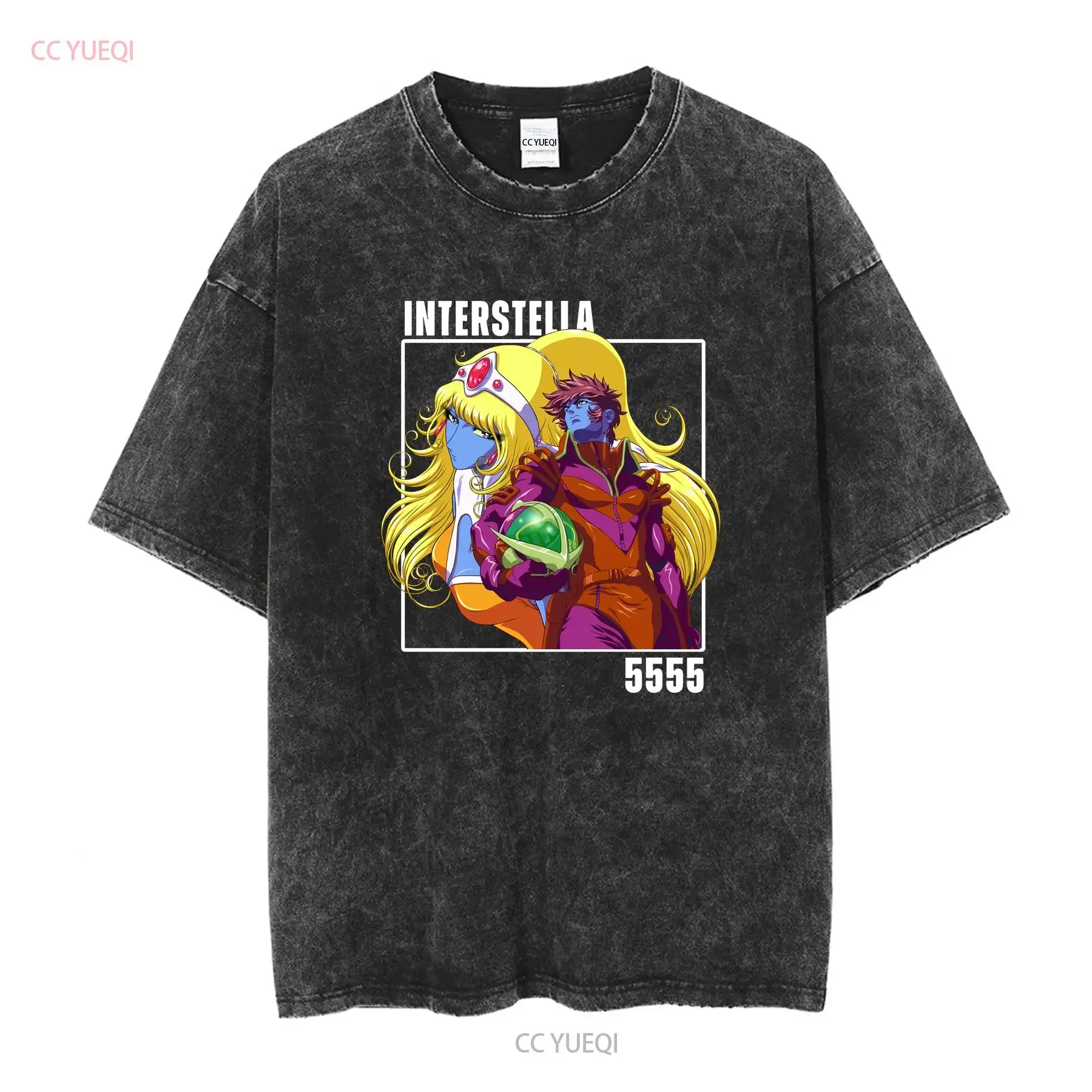 Daft Punk Interstella 5555 Kids Fine Jersey T Shirt vintage Washed Soft fashion Versatile Stretched graphic Stylish