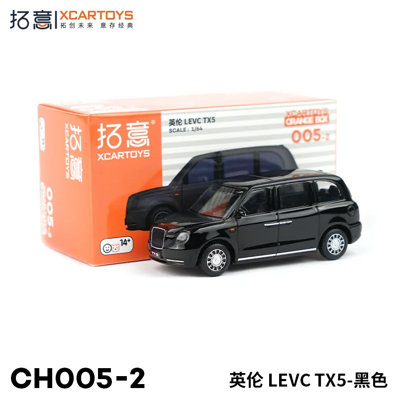 

XCARTOYS Scale Cars For Collectors 1:64 Miniature Alloy Car Model British LEVC TX5-black