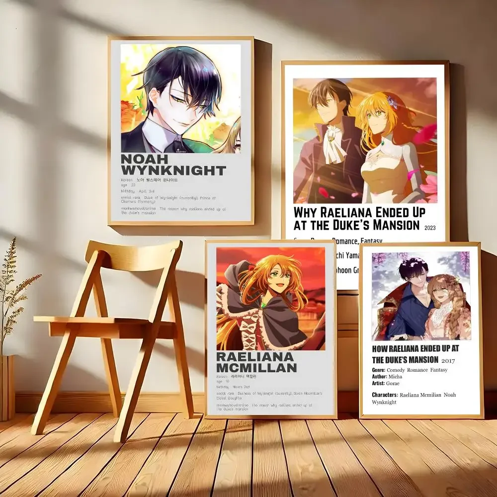 The Reason Why Raeliana Ended Up At The Duke's Mansion Poster Matte Self-Adhesive Wall Art Print Living Room Bedroom Home Decor