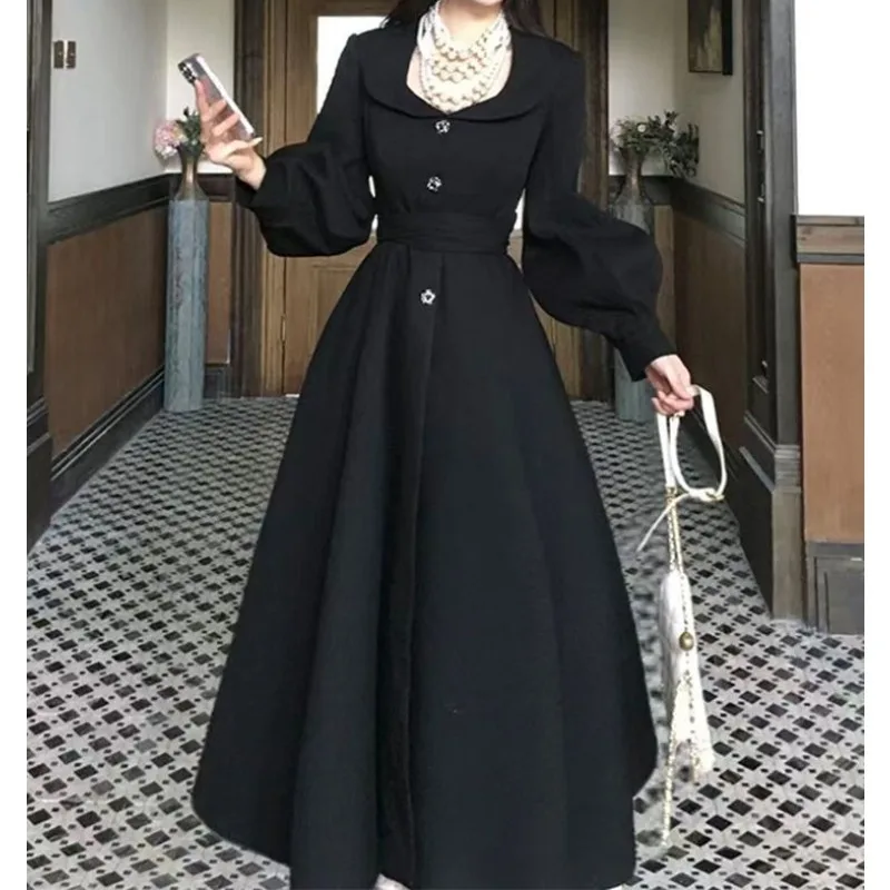 

French Retro Fashion Temperament Waist-cinching and Slimming Windbreaker 2025 Waist-cinching and Slimming Temperament Coat