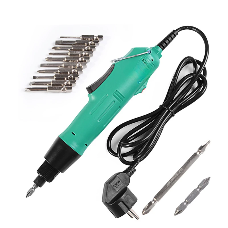 

220V Electric Screwdriver H6 Speed 6.35mm Electric Screwdriver Straigh Plug Variable Speed Torque Adjustment