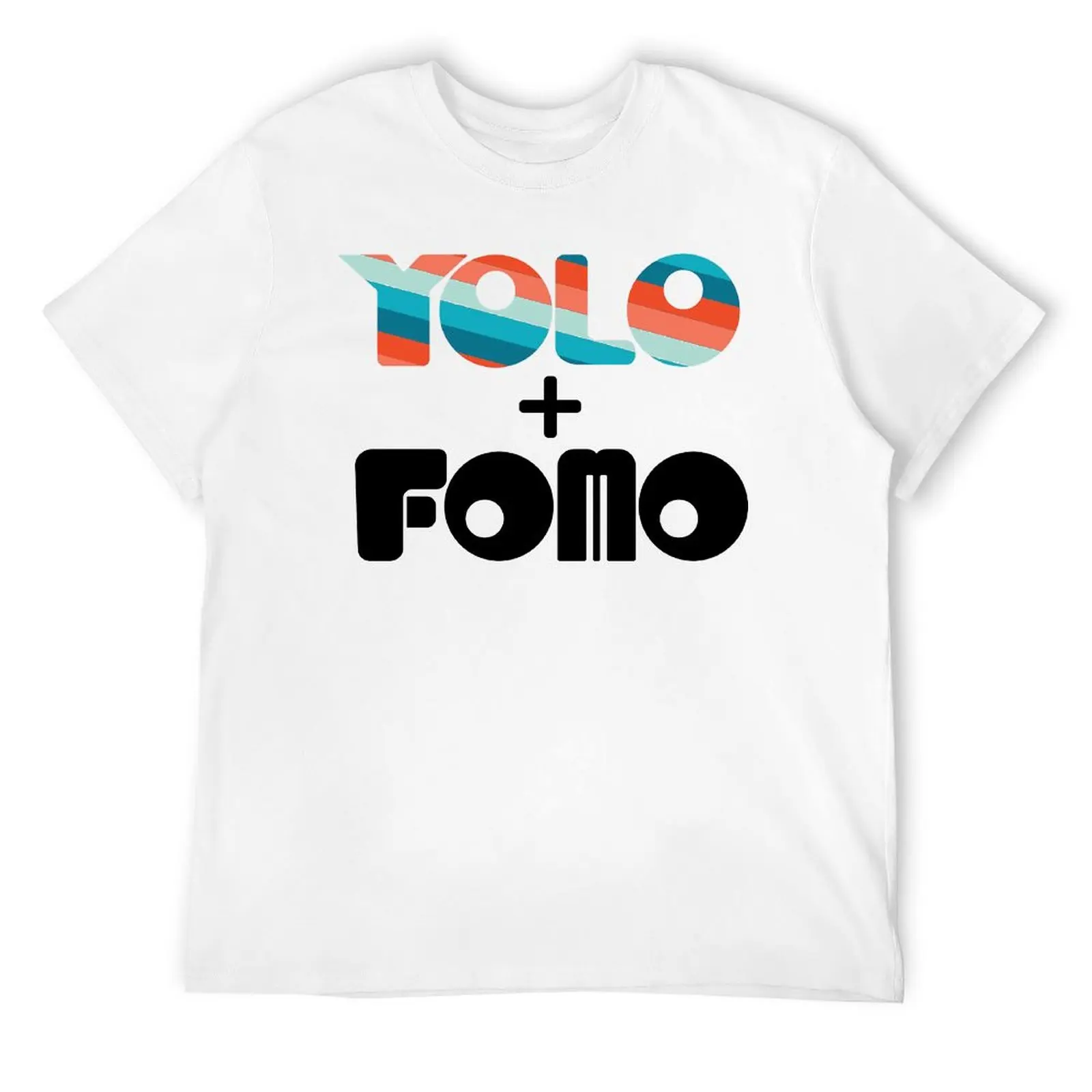 YOLO FOMO-Camiseta de arcoíris Harajuku, camisetas deportivas, creativas, Geek, competición de actividad, talla europea