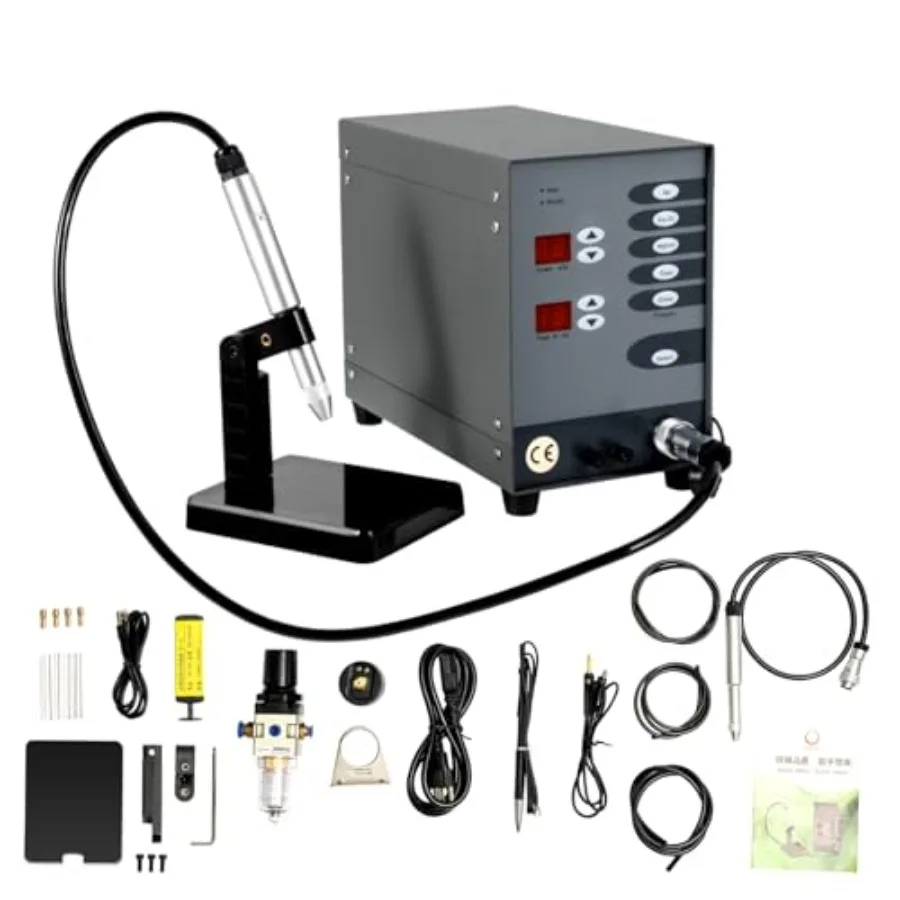 

100W Automatic Spot Welder Pulse Argon Arc Welding Machine 50-600A Permanent Jewelry Welder Kit DIY Gold Jewelry Hardware Workp