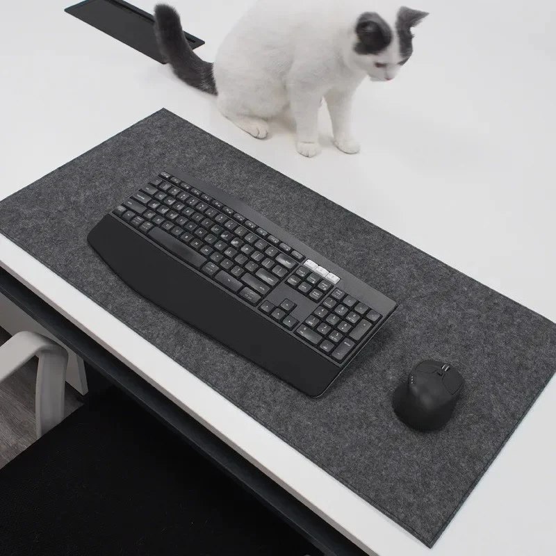 Soft Breathable Large Computer Desk Mat Wool