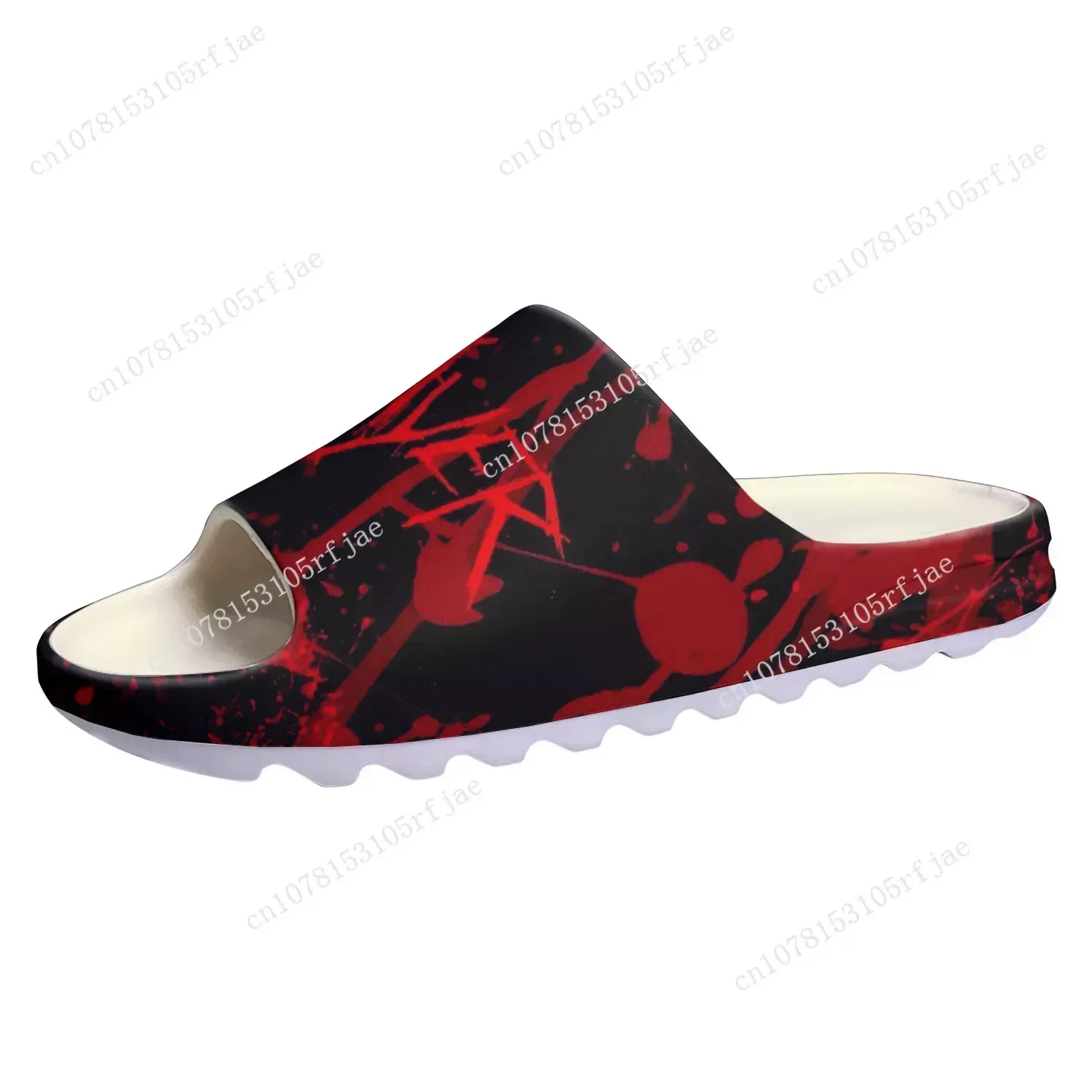 

Slayer Heavy Metal Rock Band Soft Sole Sllipers Home Clogs Step on Water Shoes Mens Womens Teenager Customize on Shit Sandals