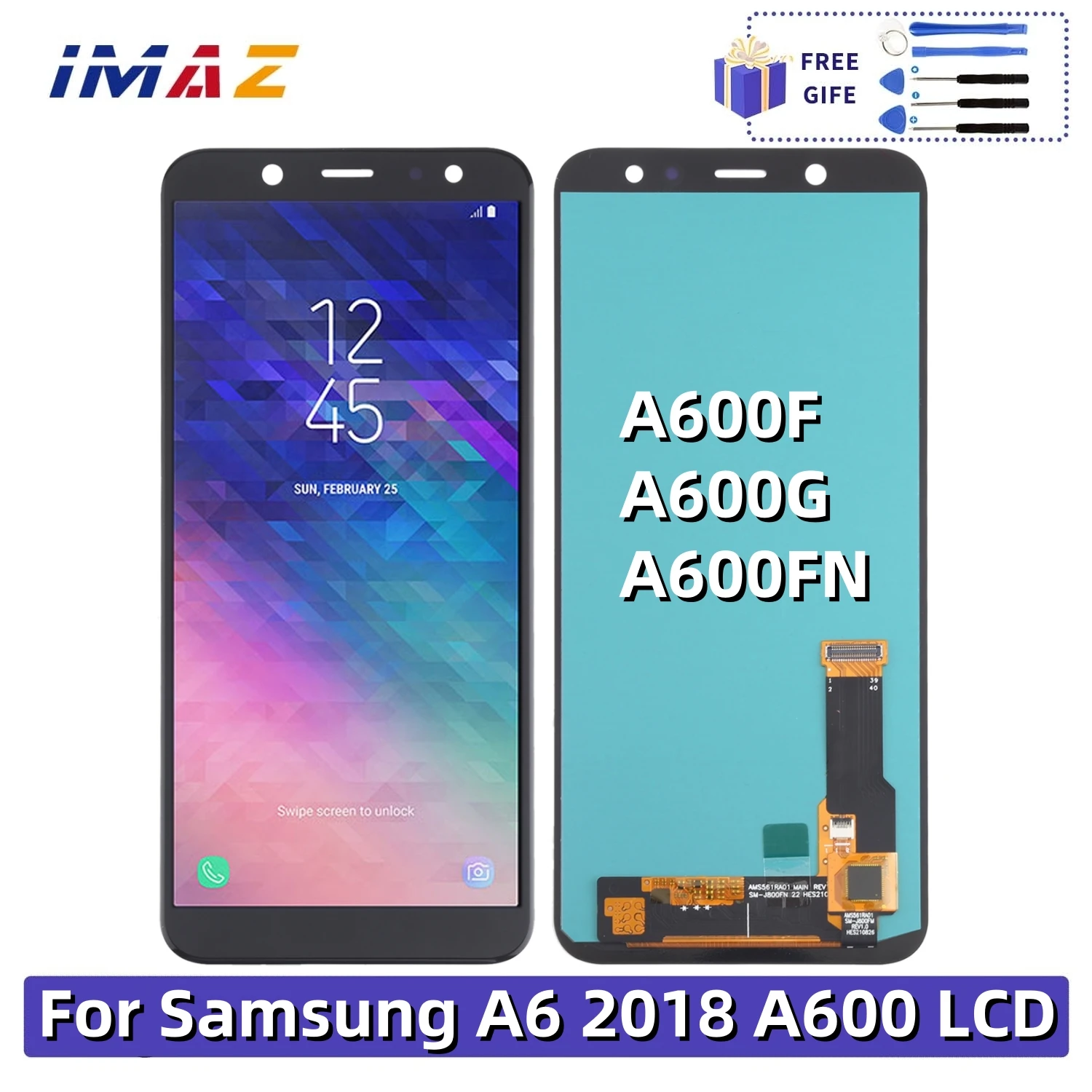 SUPER AMOLED For Samsung Galaxy A6 2018 A600F A600FN LCD Display Touch Screen Digitizer Assembly Replacement part For A600 LCD