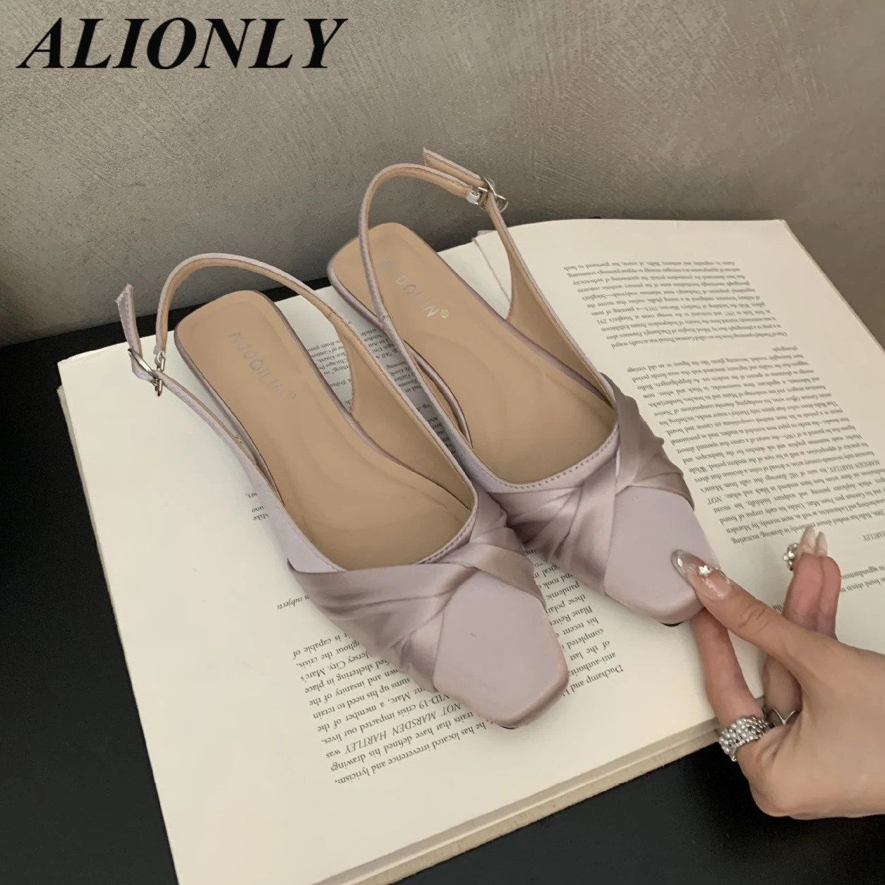 

Alionly/2026, новые летние модные сандалии с узким ремешком и открытым носком, женская обувь для вечеринок на тонком каблуке, Zapatos De Mujer