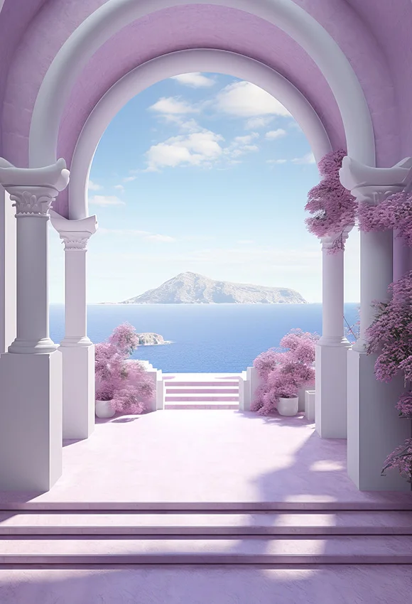 Mehofond写真の背景、紫のアーチ、花の背景、誕生日パーティー、結婚式、マタニティポートレートの装飾、写真スタジオ、大人