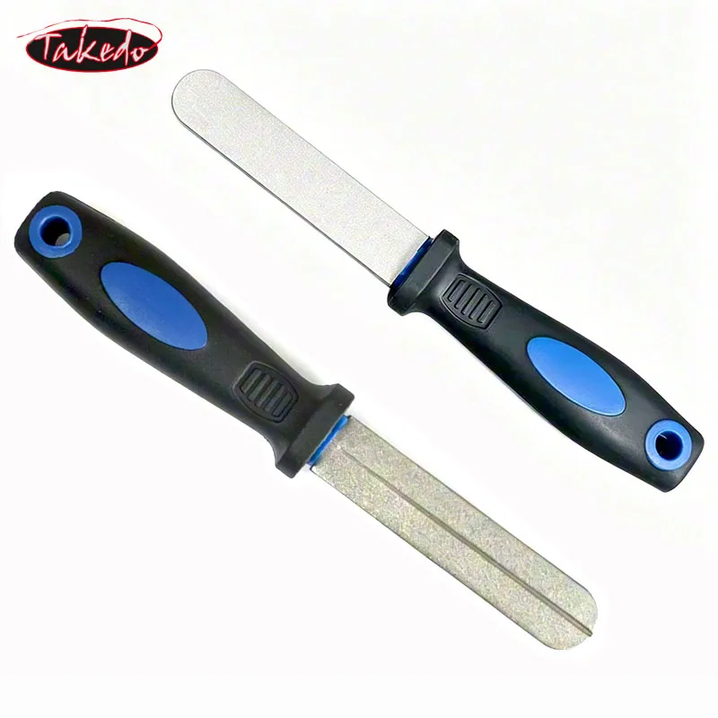 TAKEDO RS01 150mm 40g Diamond Hook Sharpener Fishing Gear Accessories Grinder Tool Double Size Fishing Hook Sharpening File