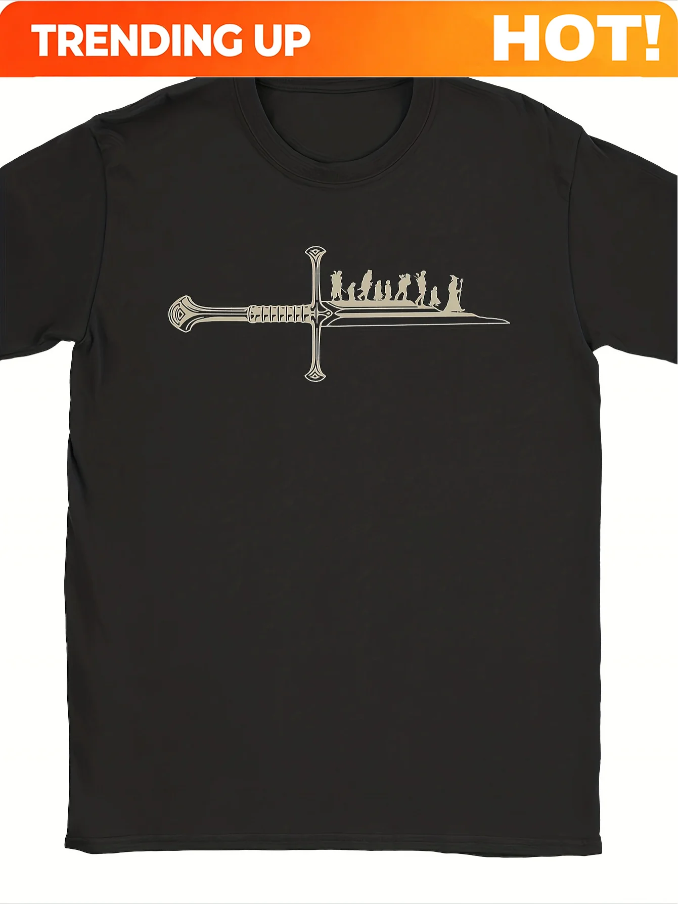 Novel King Ivory L-R Ring Lord T-Shirt for Men, Made of Pure, Perfect As a Birthday Gift. Casual Wear, Unique Clothing, Pop Cult
