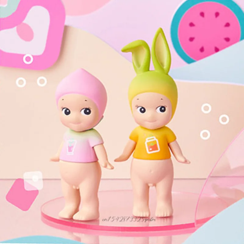 Sonny Angel Ice Drink Summer Collection Series Blind Box Toys Doll Cute Anime Action Figure Ornaments Figurines Dolls Desktop