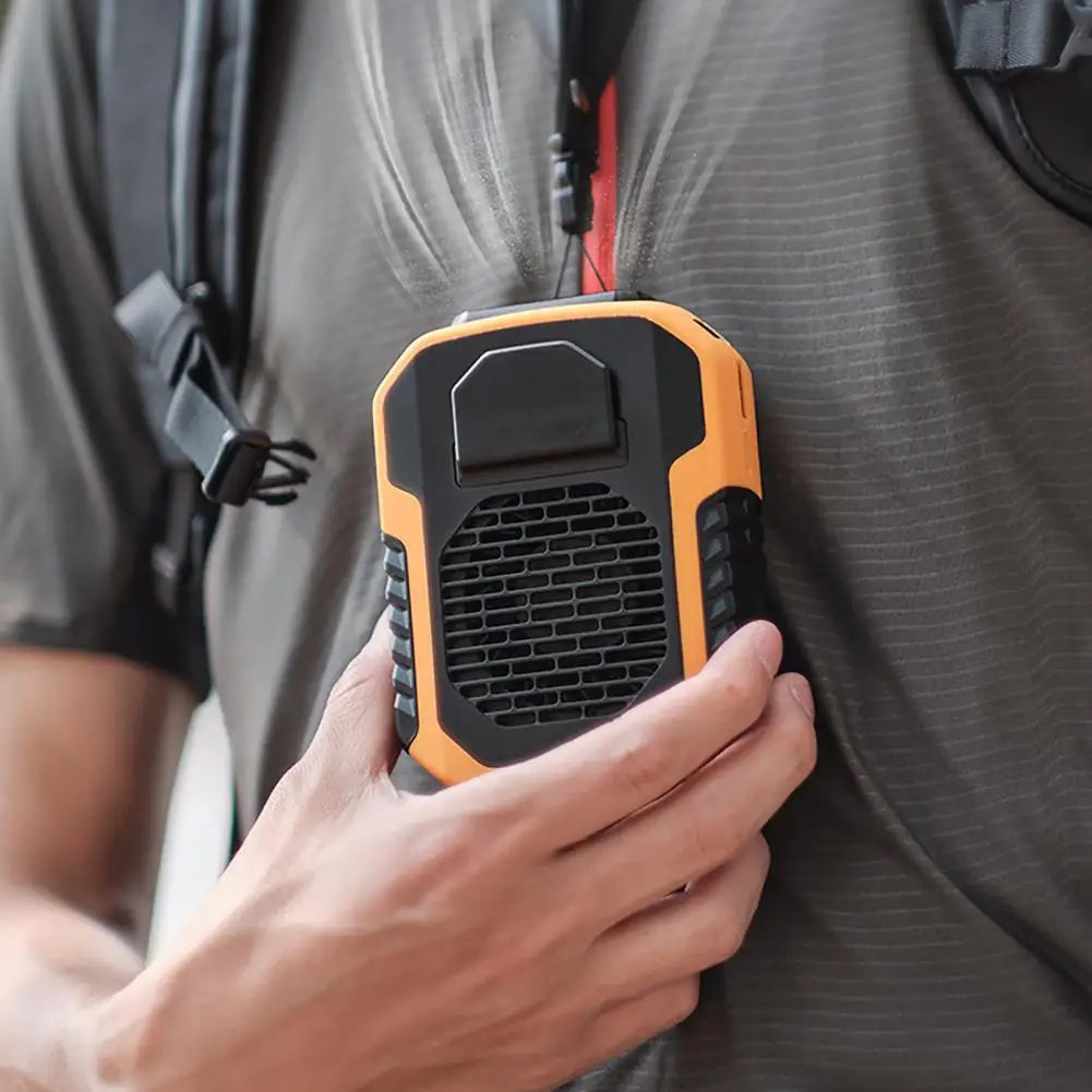 Koelventilator Multifunctionele Sterke Wind Oplaadbare Zomer Outdoor Nekband Opknoping Taille Draagbare Ventilator Voor Camping