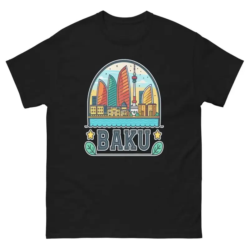 Baku World Travel Urban Area City T Shirt