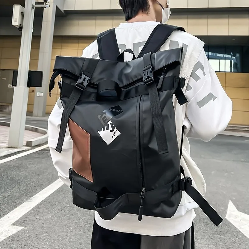 Travel backpack Large capacity student backpack Simple men's backpacks are suitable for business trips, travels, and hiking