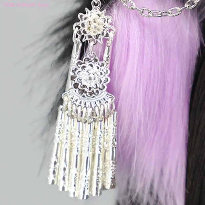 62Ke Cartoon Stirnband Katze Füchse Ohren Form Haar Hoop Plüsch Carnivals Party Kopfstück Cosplay Party Kostüm Requisiten Unisex – Detail 4