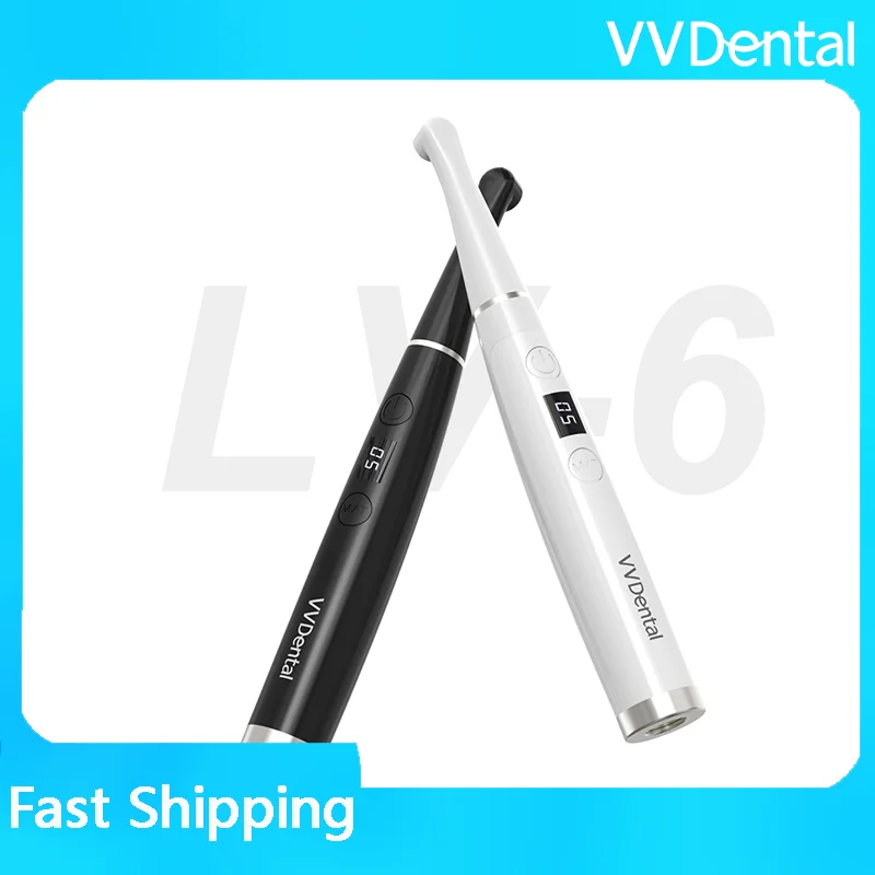 VVDental Kabelloses LED-Polymerisationsgerät 2500mW/cm² - Schnelle Harzhärtungslampe für Zahnmedizin und Dentalgeräte