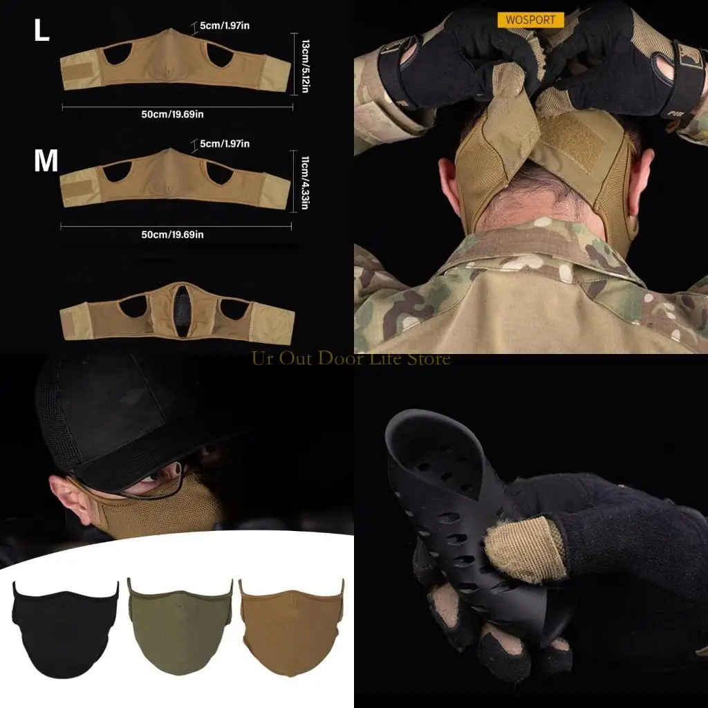 77UF Soft Elastic Mask Breathable Half Face Silicone Mask Tactically Face Comfortable Protective Mask for Men