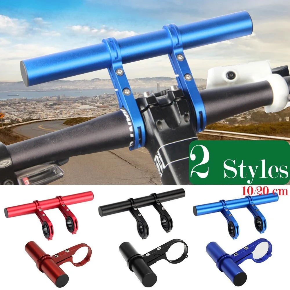 10/20/30cm Bicycle Handlebar Extended Bracket Aluminum MTB Bike Front Light Expansion Bracket Road Cycling Extender Rack Parts