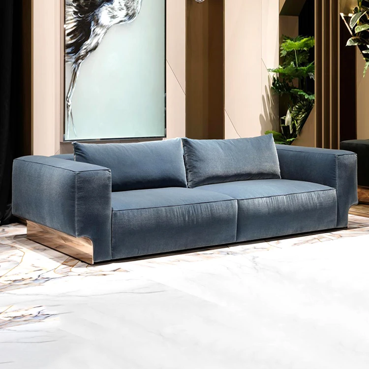 &New Design Italian High End Living Room Sofa Set Furniture Premium Sectional L Shape Leather Luxury Sofa Set for Villa