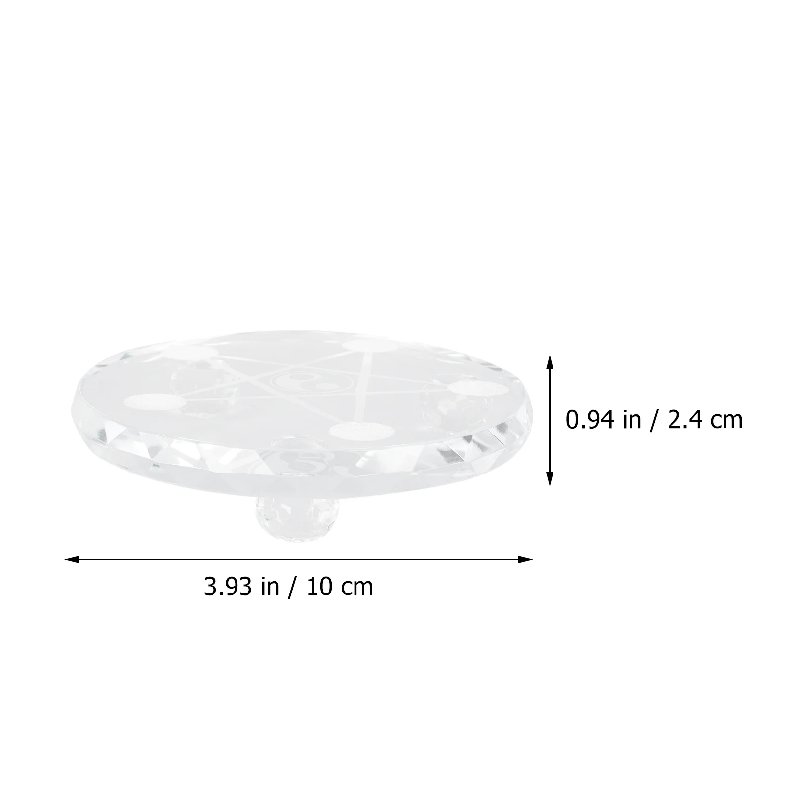 

Crystal Balls Display Stand Premium Glass Jade Pedestal Exquisite Chinese Style Decorative Round Base Perfect for Jade Antiques