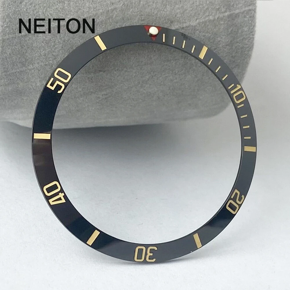 NEITON 37mm Ceramic Bezel Insert Mens Watch Replace Accessories Face Different