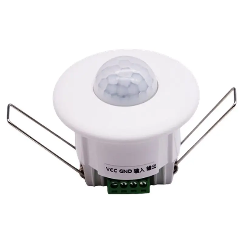 Y45A-Motion Sensor Switch 12V-24V Mini Silent Dry Contact Ceiling Embedded Infrared Human Body For Reed Switch Signal