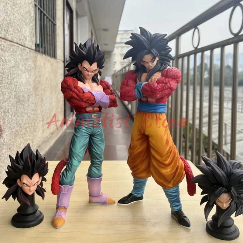 31cm Dragon Ball Anime Super Saiyan 4 Vegeta Brother Planb Anime Jt Statue DX Model Collection Custom Desktop Toy Male Gift